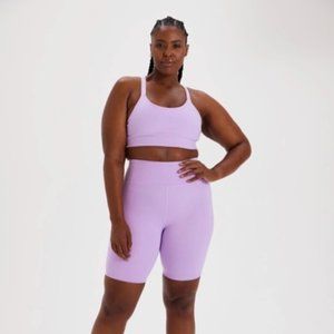 Girlfriend Collective Lilac Shorts Set